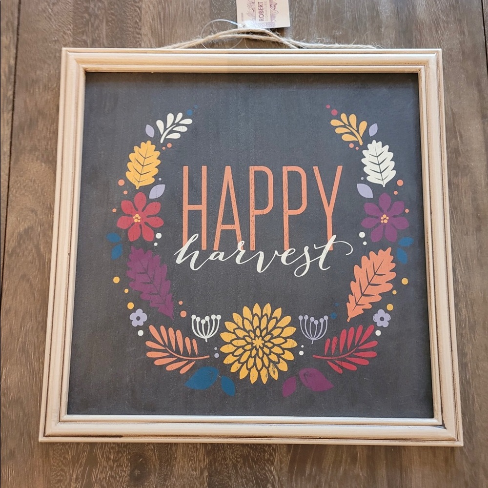 Happy Harvest Fall Decor Art
